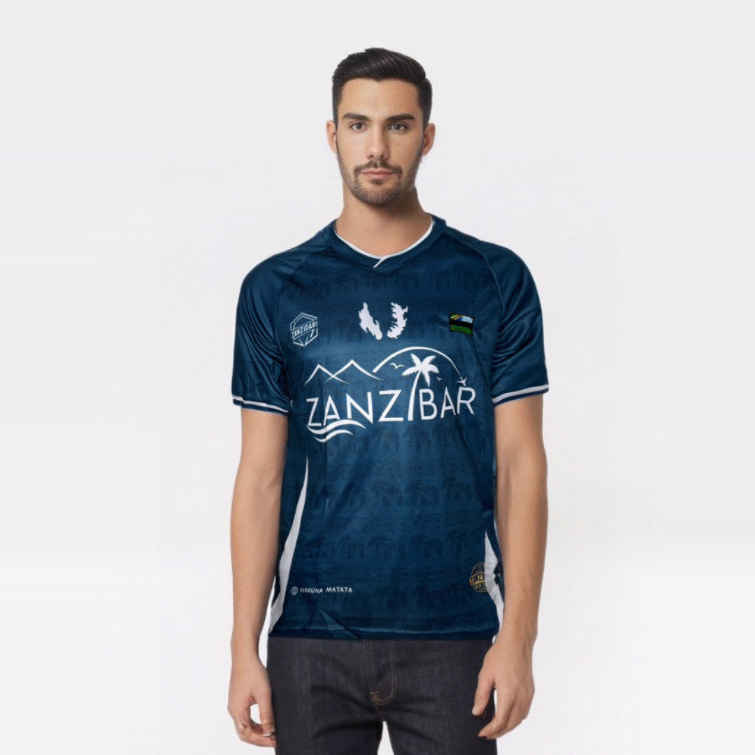 ZanziJersey Homme – Bleu électrique