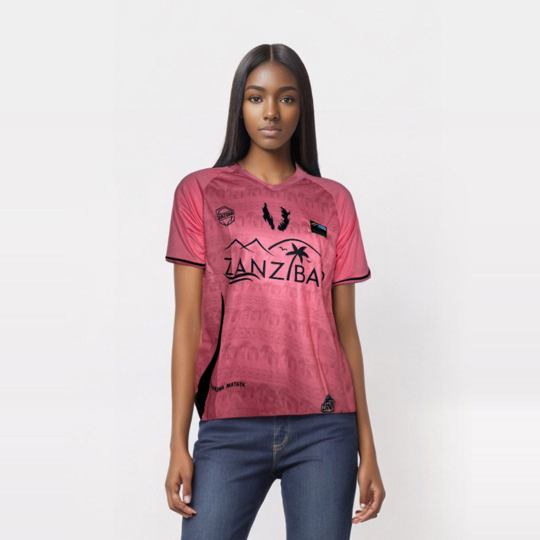 ZanziJersey Femme – Rose et Noir
