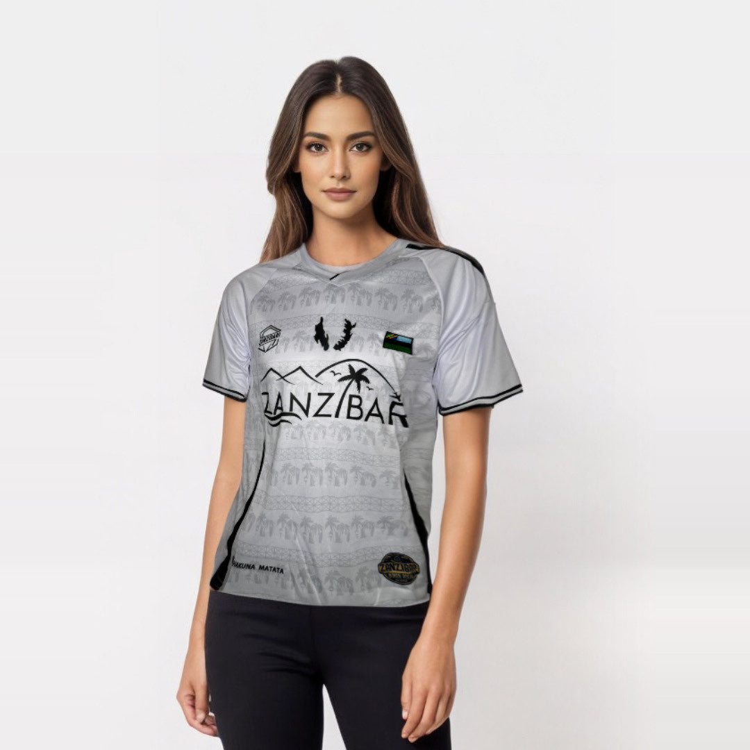 ZanziJersey Femme – Blanc et Noir